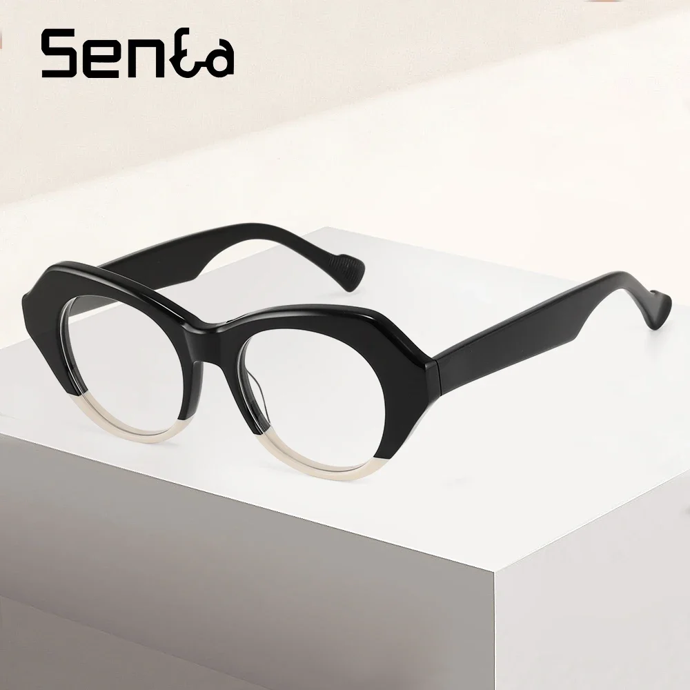 

Cat Eye Women Reading Glasses Myopia Optics Glasses Frame Trending Men's Blue Light Blocking Transparent Computer Eyeglasse