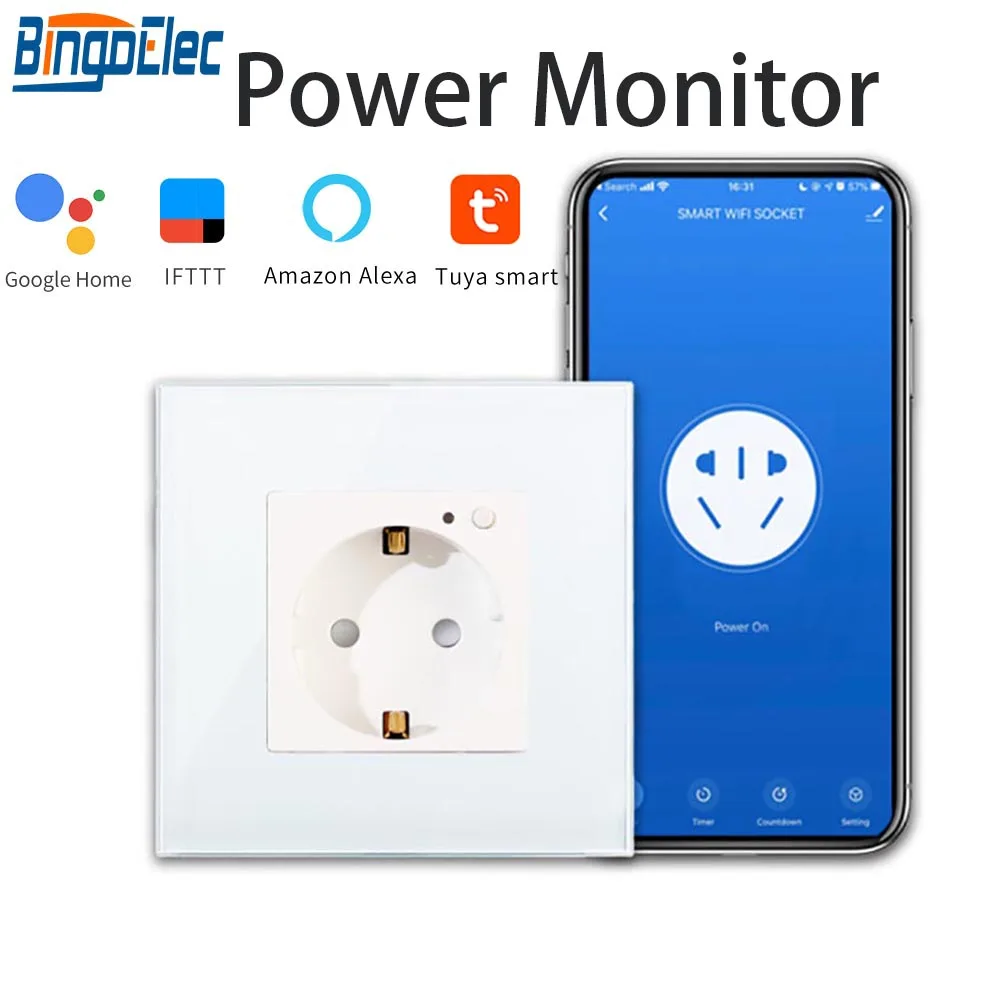 

Умная розетка Bingoelec, 16 А, для Alexa Google Home