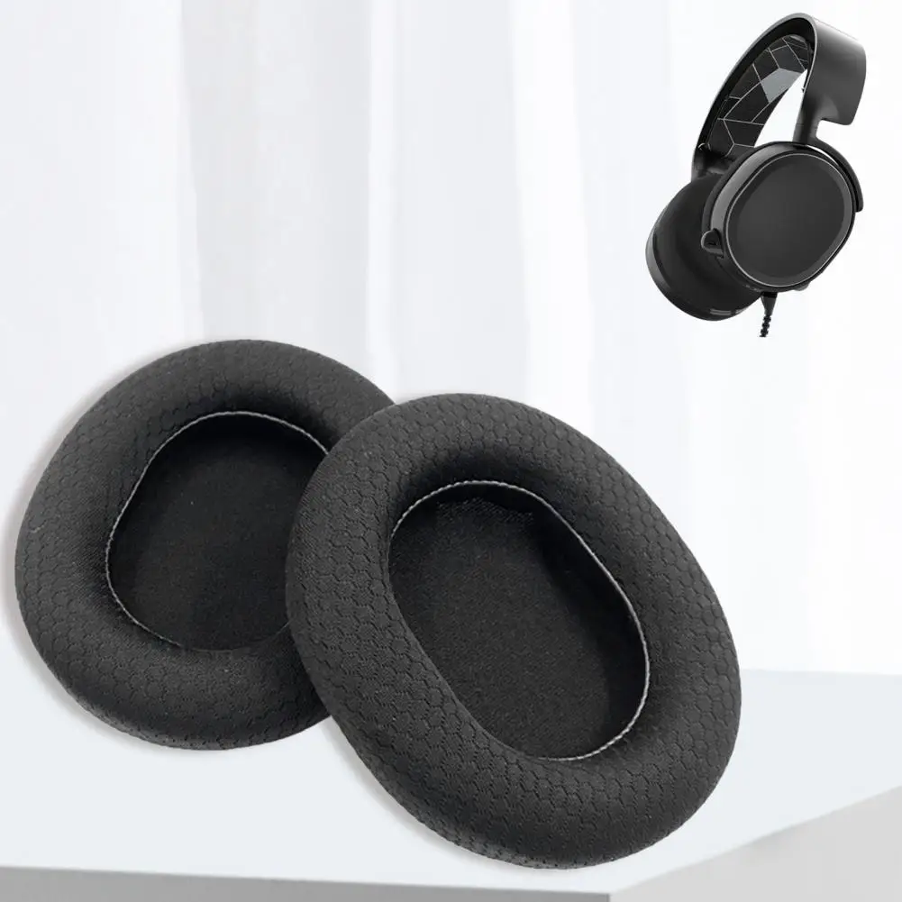 New Headphone Cushions Replaceable Noise-insulation Elastic Mesh Fabric Gaming Headset Pads for SteelSeriess Arctis3/5/7 Pro