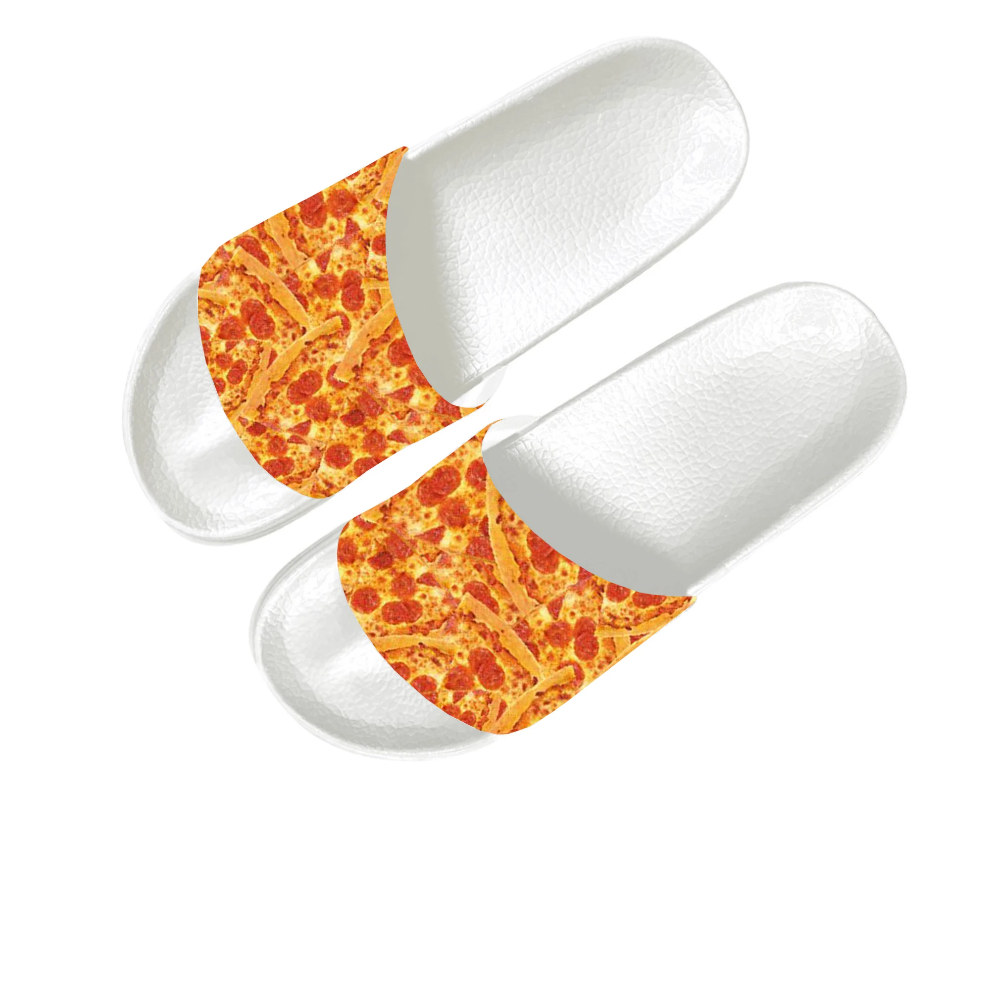3D Тапочки с пиццей домашняя обувь для воды мужчин женщин подростков Детские