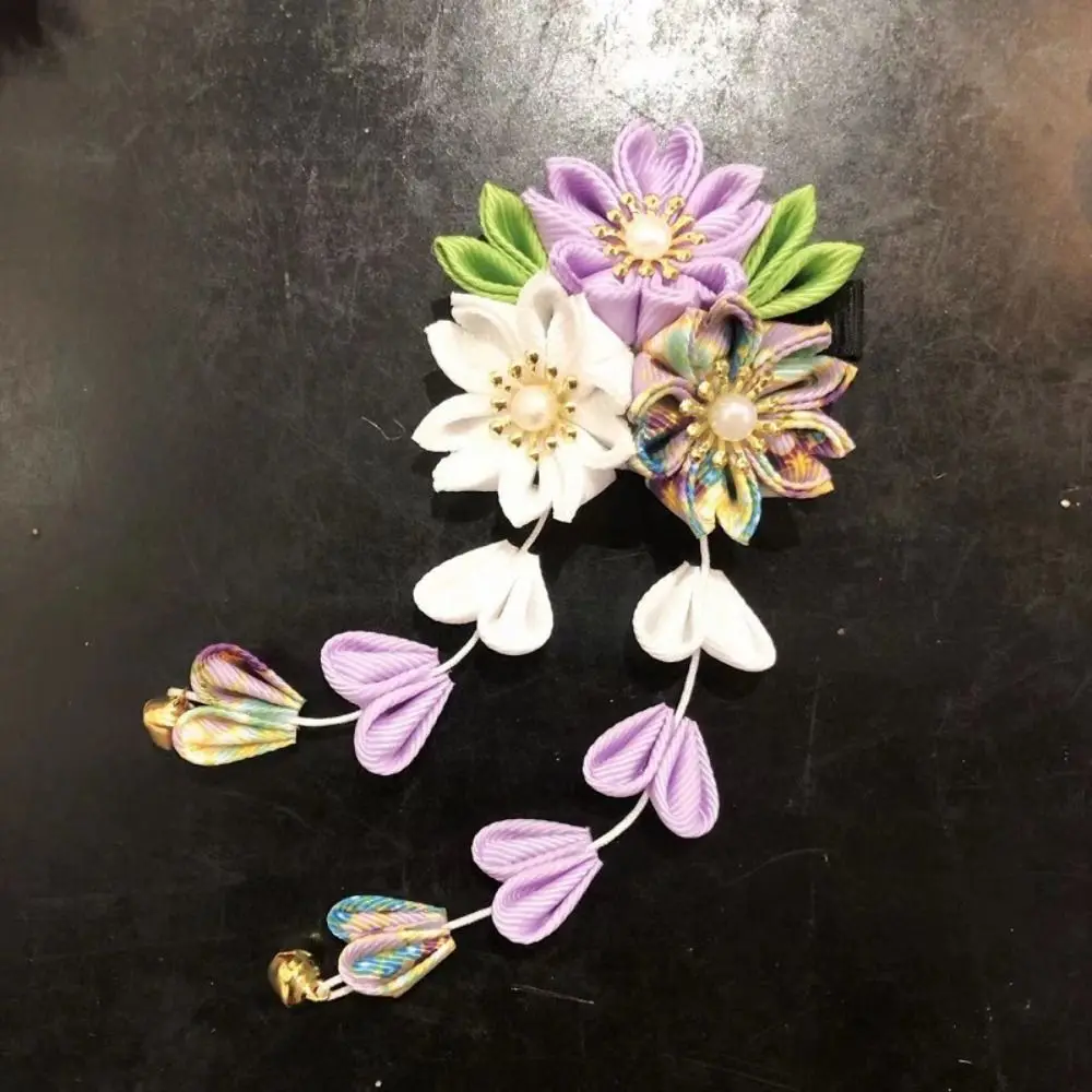 Аксессуары Hanfu японское кимоно головные уборы древний стиль ткань цветок сакуры