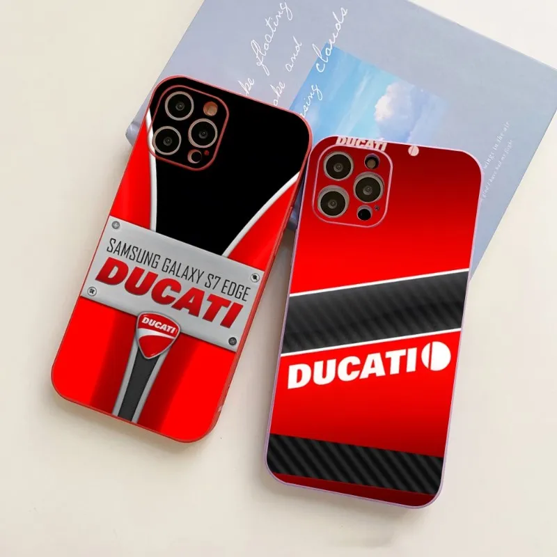 

Новинка 2023, Модный чехол для телефона Ducati ярких цветов для IPhone 14 12 13 11 Pro Max Mini X XR XS Max 7 8 Plus, силиконовый чехол