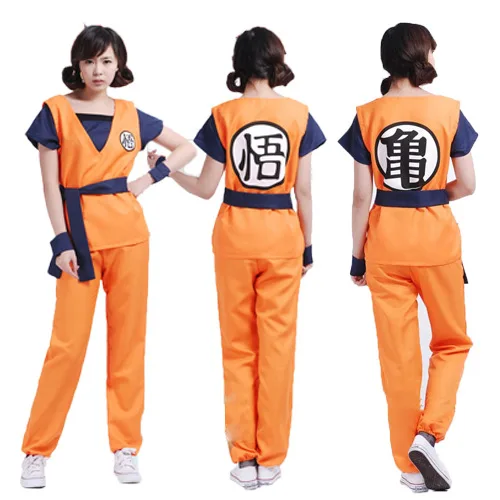 Kids Adult Son Goku Anime Cosplay Costumes for Women Halloween Party Suits Carnival Anime Disfraz Hombre for Kids Costume Adults