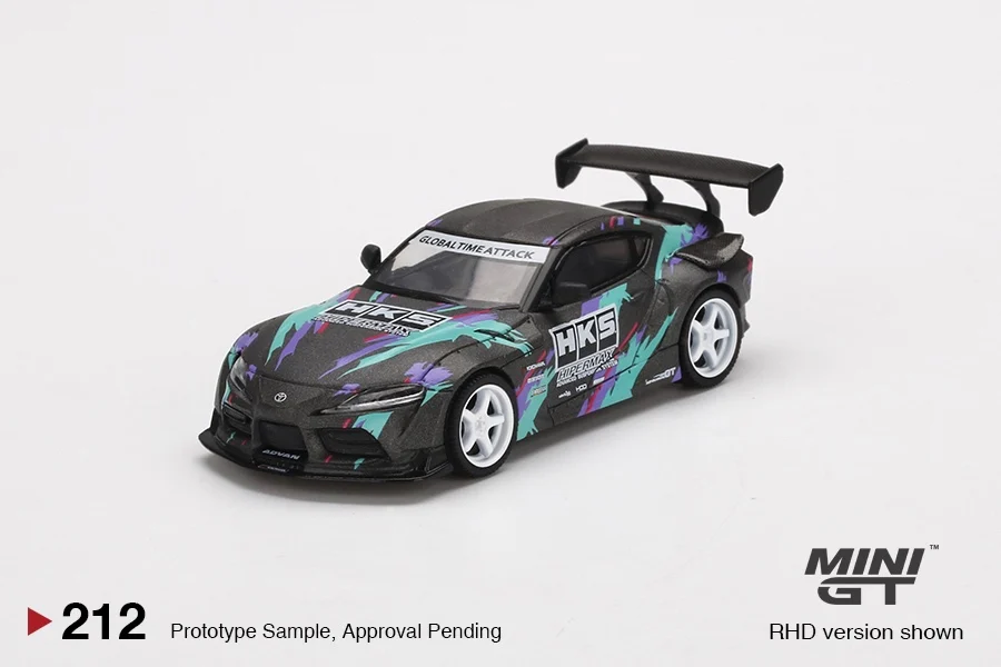 Презентация TSM MINIGT 1/64 #212 HKS GR Supra 2019 SEMA из литого сплава Коллекционная модель