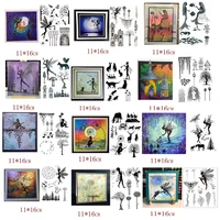 fairy series elf plants clear stamps for diy scrapbooking card transparent silicone stamp making photo album crafts decoration