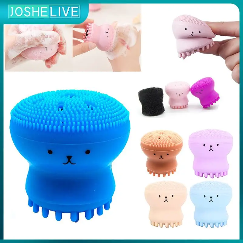

Silicone Face Cleansing Brush Facial Cleanser Octopus Shape Exfoliating Blackhead Face Clean Brush Face Scrub Washing Brush