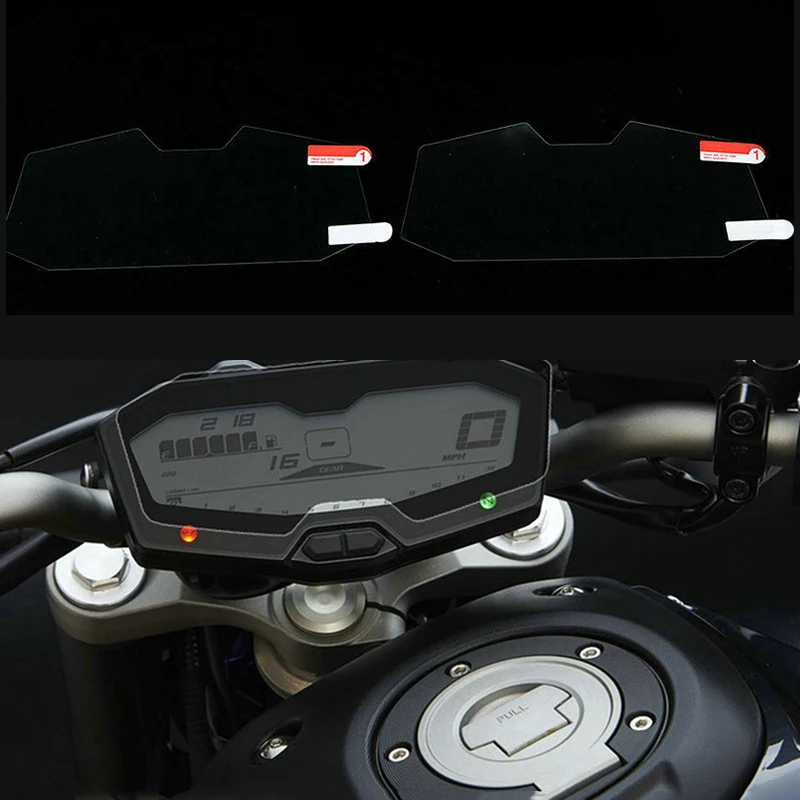 Фото Высокое качество-для Yamaha MT-07 FZ-07 2013-2017 мотоциклетный инструмент Защитная пленка от царапин Защитная пленка для приборной панели-A87U №3