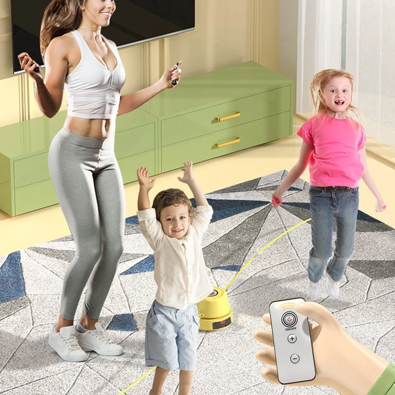 

Automatic Jumping Rope Machine Adjustable 1-10 Speed Level with Remote Control 55KD