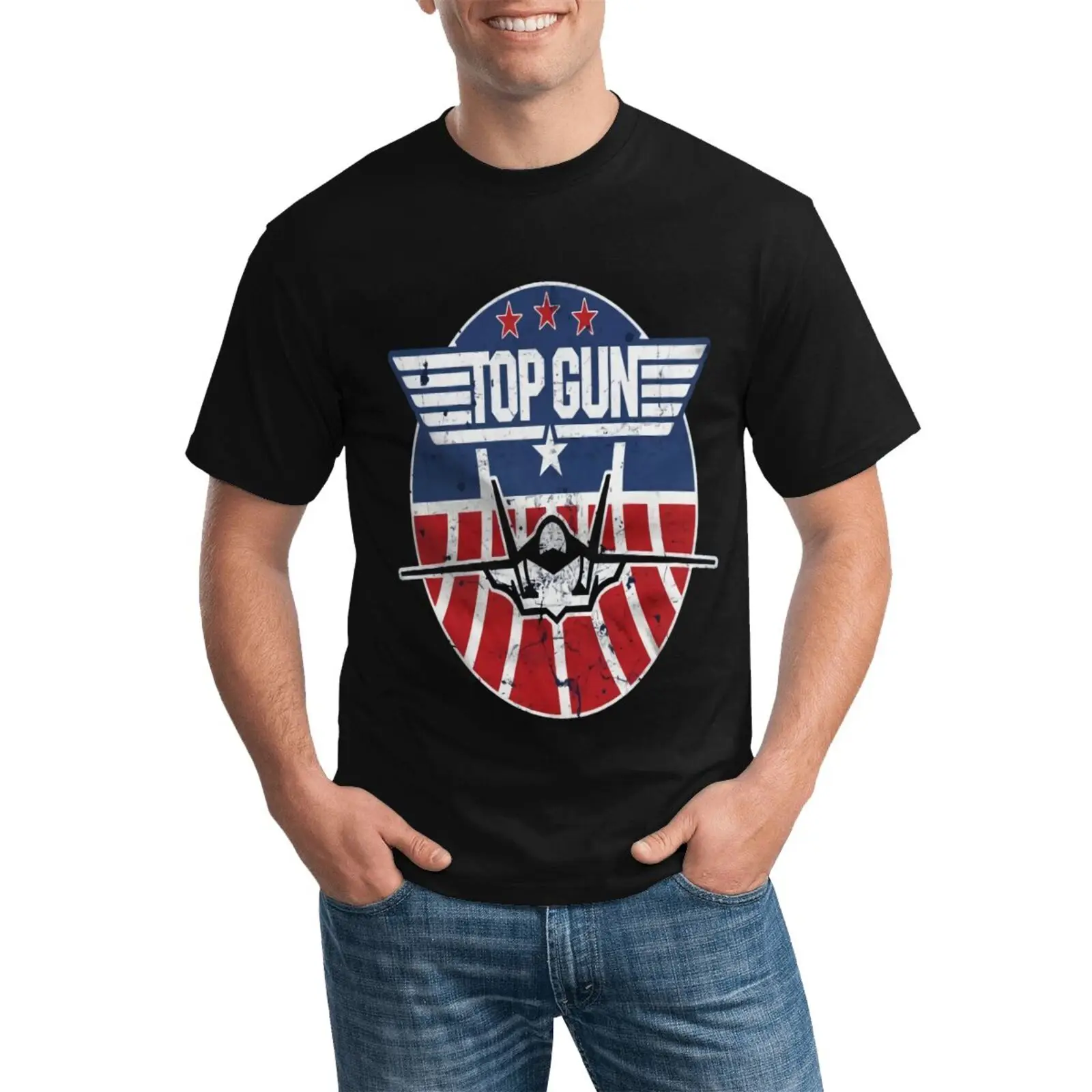 Officially Licensed Gun Tomcat Big Tall T-Shirt Men Tshirt T Shirt For Tshirts Clothing Men's Shirts Anime |