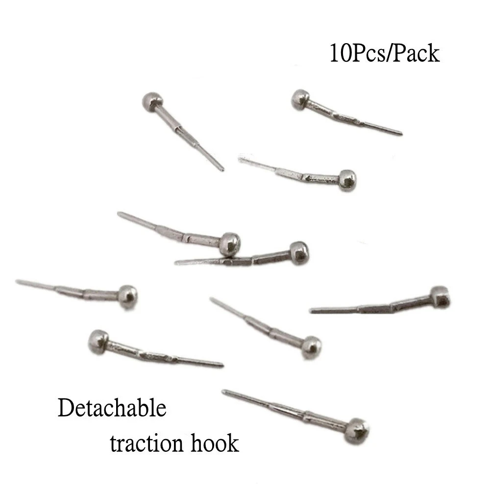 

Self-Ligating Bracket Hooks Dental Orthodontic Crimpable Hook Traction Hook Fixed Teeth Braces Dentist Lab Tool 10Pcs/Bag