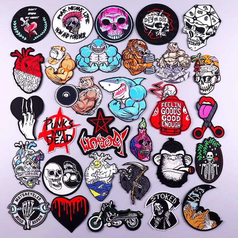 

Hippie Animal Patch Embroidery Patches On Clothes Iron On Patches For Clothing Thermoadhesive Patches For Clothes Stickers Badge