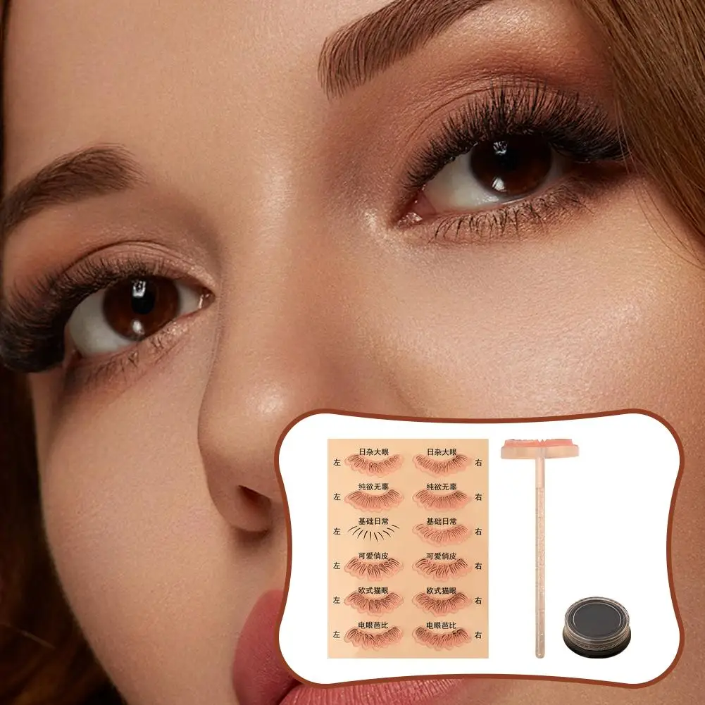Фототрафарет с ручкой аппликатор для ресниц под искусственными ресницами