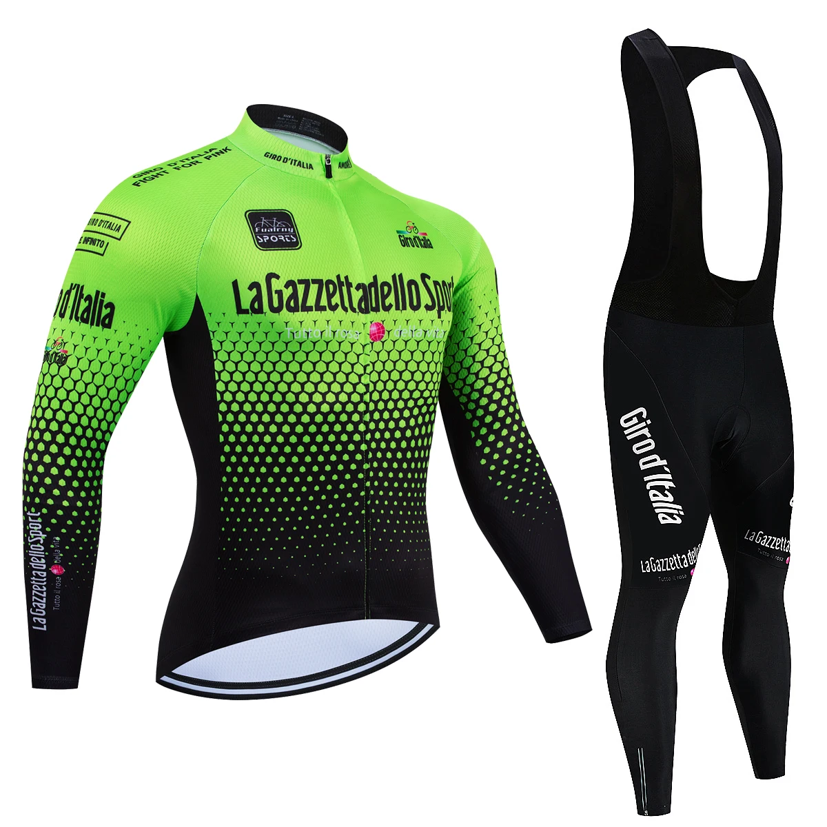 Трикотажный комплект для езды на велосипеде с длинным рукавом