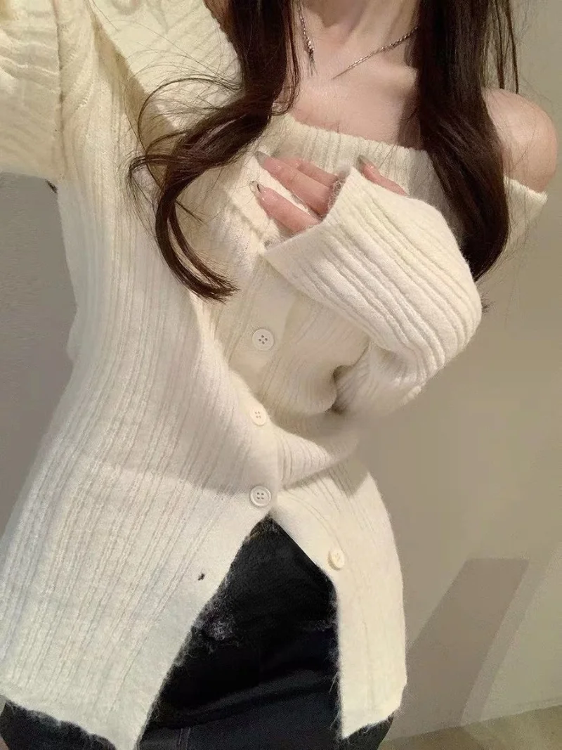 

WDMSNA Autumn Elegant Crochet Sweater Women Turtleneck Sweater Female Long Sleeve Pure Color Knitted Tops Korean Style Pullover