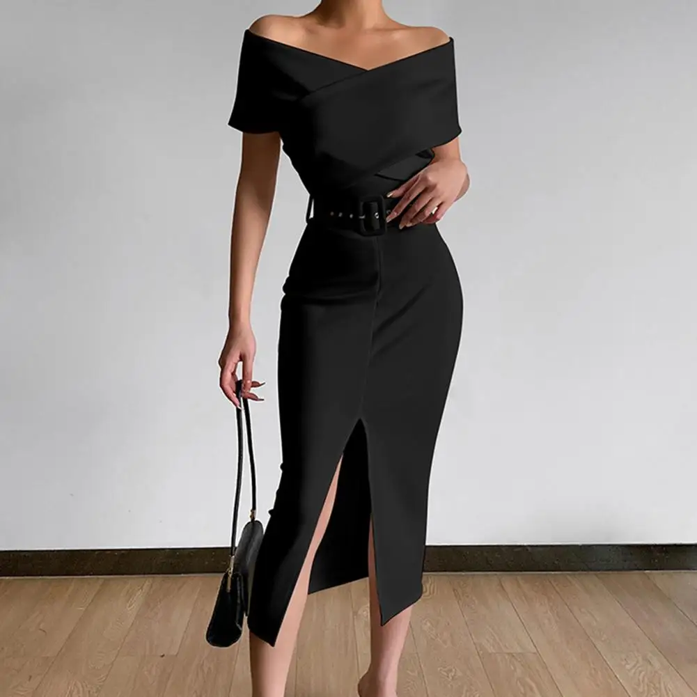 

Popular Lady Dress Elegant Tear Resistant Female Dress Slim Fit Women Dress