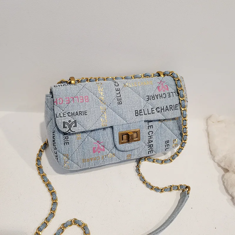 

Ladies Messenger Luxury Bag 2022 New Fashion Top High Quality Design Graffiti Diamond Chain Bags Gg Cc Women Purse and Handbags