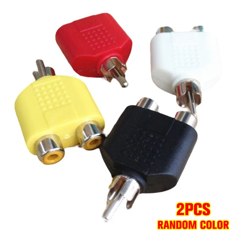 

2 шт., RCA одноточечный адаптер для аудио AV Lotus One Point Two RCA
