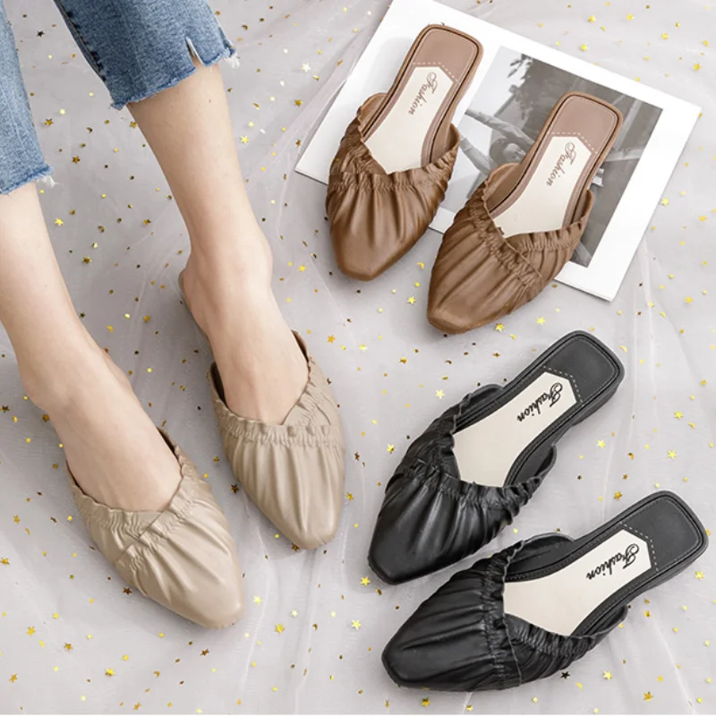 

Fashion Chaussure Femme Shoes Woman Slides Outdoor Slippers Ladies Mules Zapatos De Mujer Sandals Muller Claquette Pantuflas