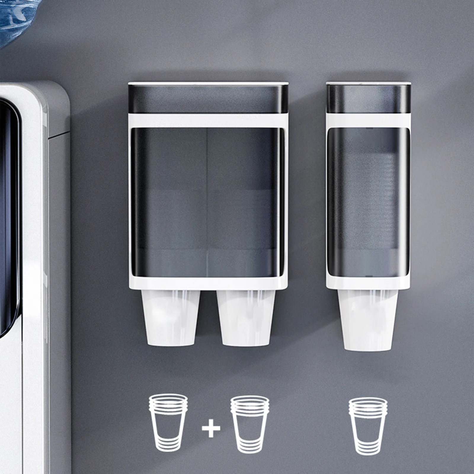 

Настенное крепление, для 3-6 унций чашек, вытяжной тип, одна/двойная пластиковая Пыленепроницаемая трубка для дома, больницы, офиса, тренажер...