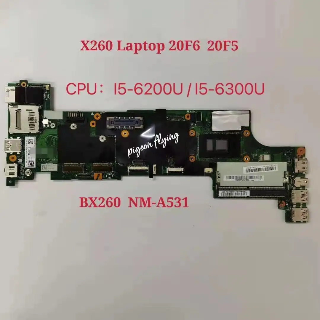 

Для материнской платы ноутбука Thinkpad X260 CPU:i5-6300U /I5-6200U FRU 01YT041 01EN197 00UP194 01HX031 01YT042 00UP195 01HX032