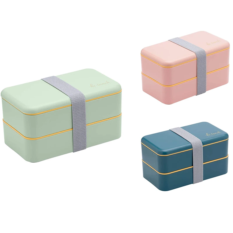 

Bento Boxes For Adults Kids, All-In-One Stackable Premium With Utensil