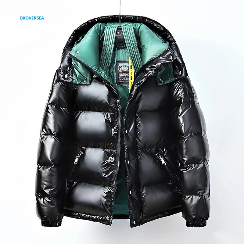 

Мужской пуховик с белыми утиными перьями, толстый теплый водонепроницаемый ветрозащитный пуховик в европейском и американском стиле