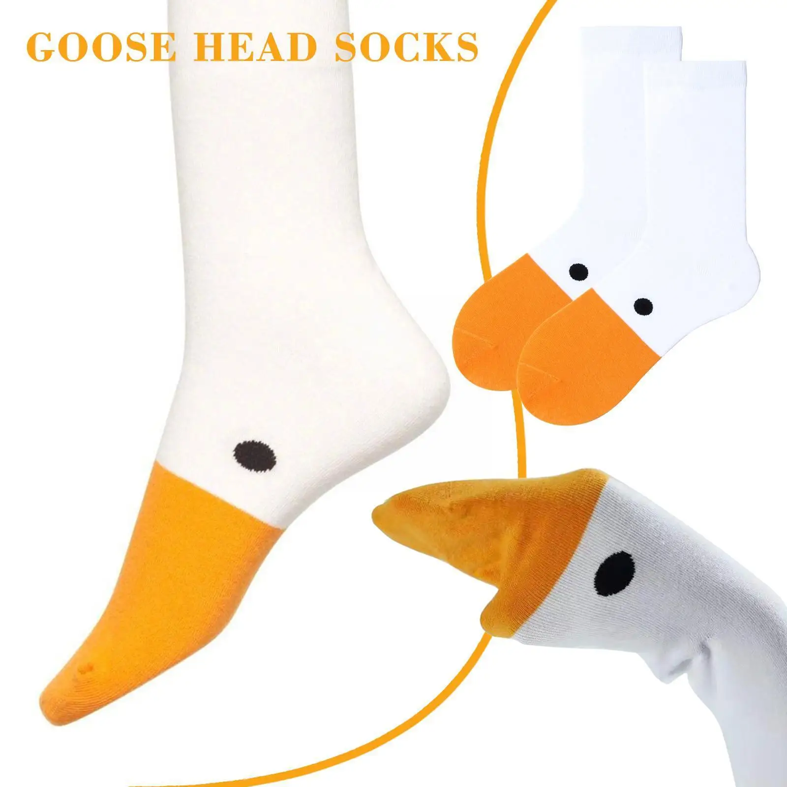 

Funny Goose Socks Cute Animal Casual Cotton Duck Women Socks Fashion Puppet Game Socks Xmas Gift For Women Adult Boys L0d6