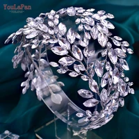 youlapan hp304 crystal crown for wedding bridal headband shiny women tiaras bride hair accessories bridesmaid queen headdresses