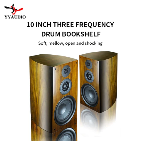 YYAUDIO 10-дюймовый 8Ohm Высокий Низкий динамик бас Высокочастотный динамик Hifi книжная полка динамик профессиональный звук напольная колонка