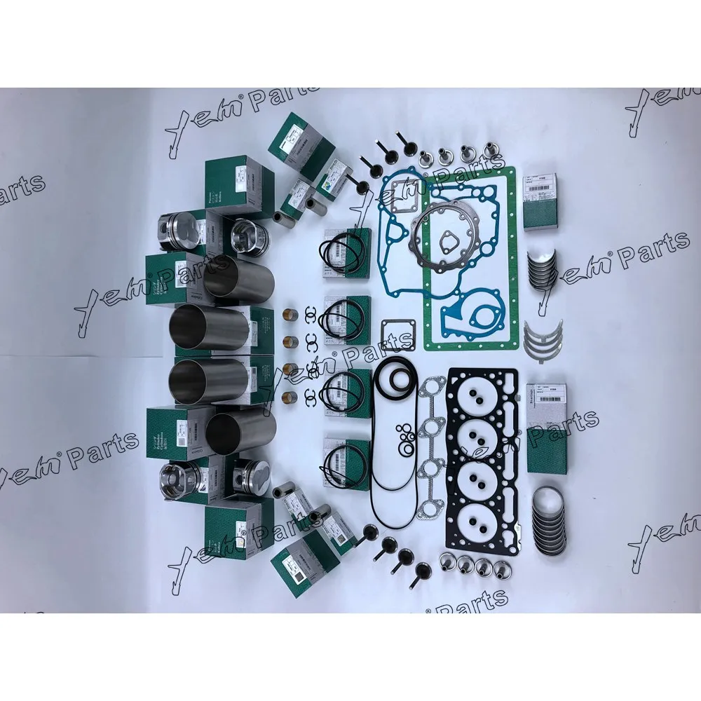 Новый 4-цилиндровый комплект для ремонта двигателя Kubota V1505 V1505D V1505T - купить по