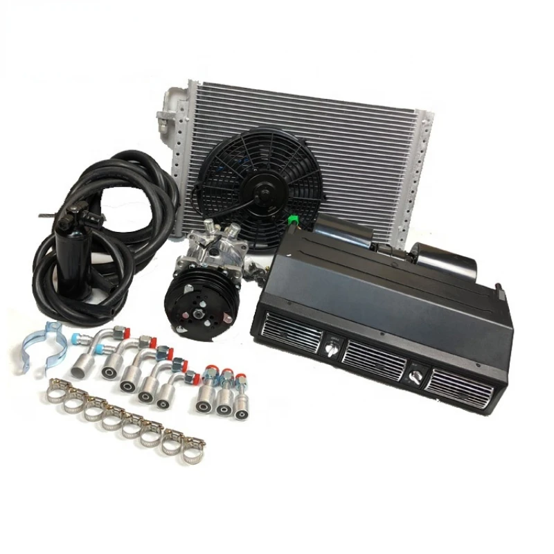 

FOR TRUCK BUS UNIVERSAL AUTO AC SYSTEM A/C KIT UNDER DASH BEU-450L-100A Evaporator 12/24 volt ac compressor repair kit