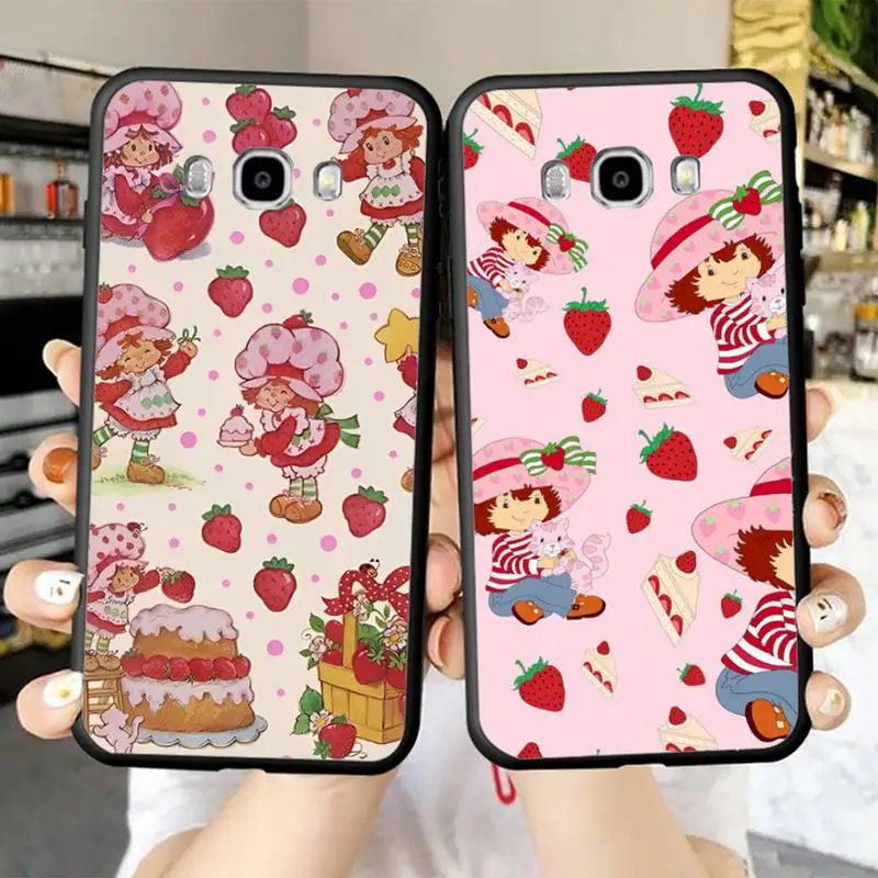 

Strawberry Shortcake Phone Case for Samsung J 2 3 4 5 6 7 8 prime plus 2018 2017 2016 core
