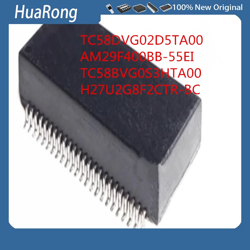 5 шт./лот TC58DVG02D5TA00 AM29F400BB-55EI TC58BVG0S3HTA00 l TC58BVG0S3HTA H27U2G8F2CTR-BC TSOP48 M29W160EB90N6 TSSOP48