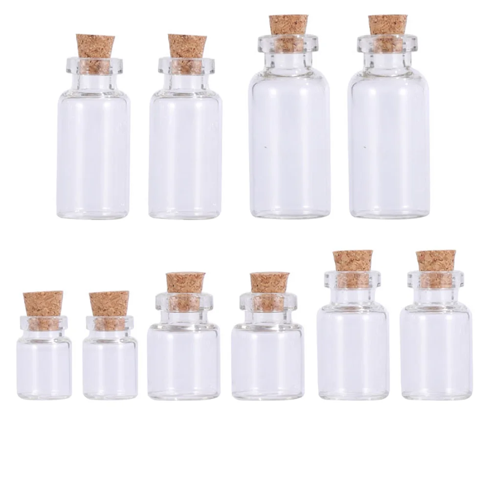 

Bottles Cork Mini Stoppers Bottle Tiny Vials Jars Wooden Empty Sample Stopper