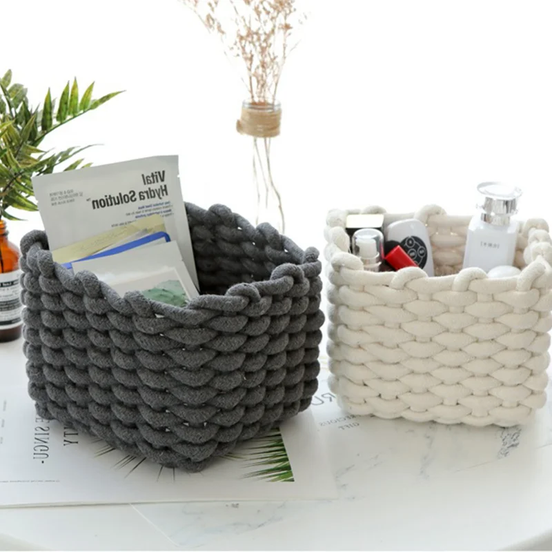 

Простой Настольный органайзер для косметики с хлопковой линией ручной работы