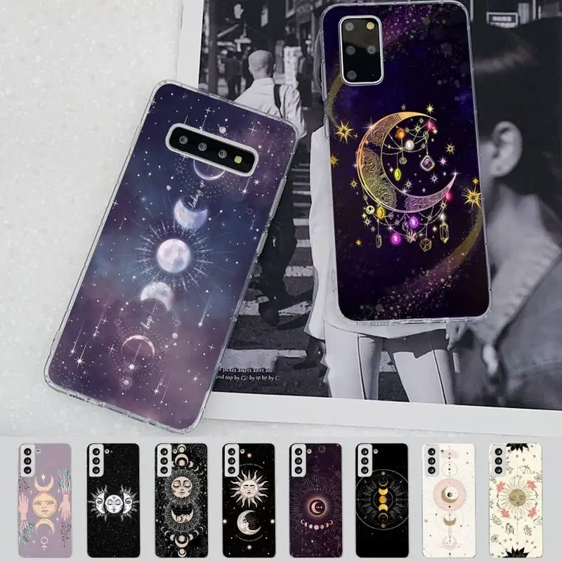

FHNBLJ Witches Moon Tarot Phone Case for Samsung S21 A10 for Redmi Note 7 9 for Huawei P30Pro Honor 8X 10i cover