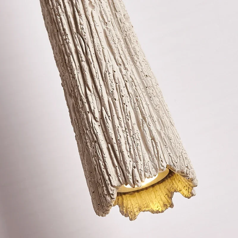 Подвесная люстра из цемента