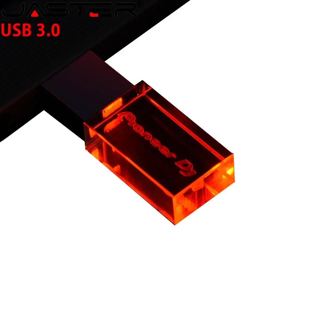 DJ 3.0 LED Высокоскоростной USB-накопитель Pen Drives Pendrive Внешний накопитель Память 4 ГБ 8 16