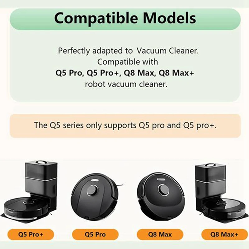 Комплект аксессуаров для Roborock Q8 Max Max+(Plus) Q5 Pro Pro+(Plus) Запчасти робота-пылесоса