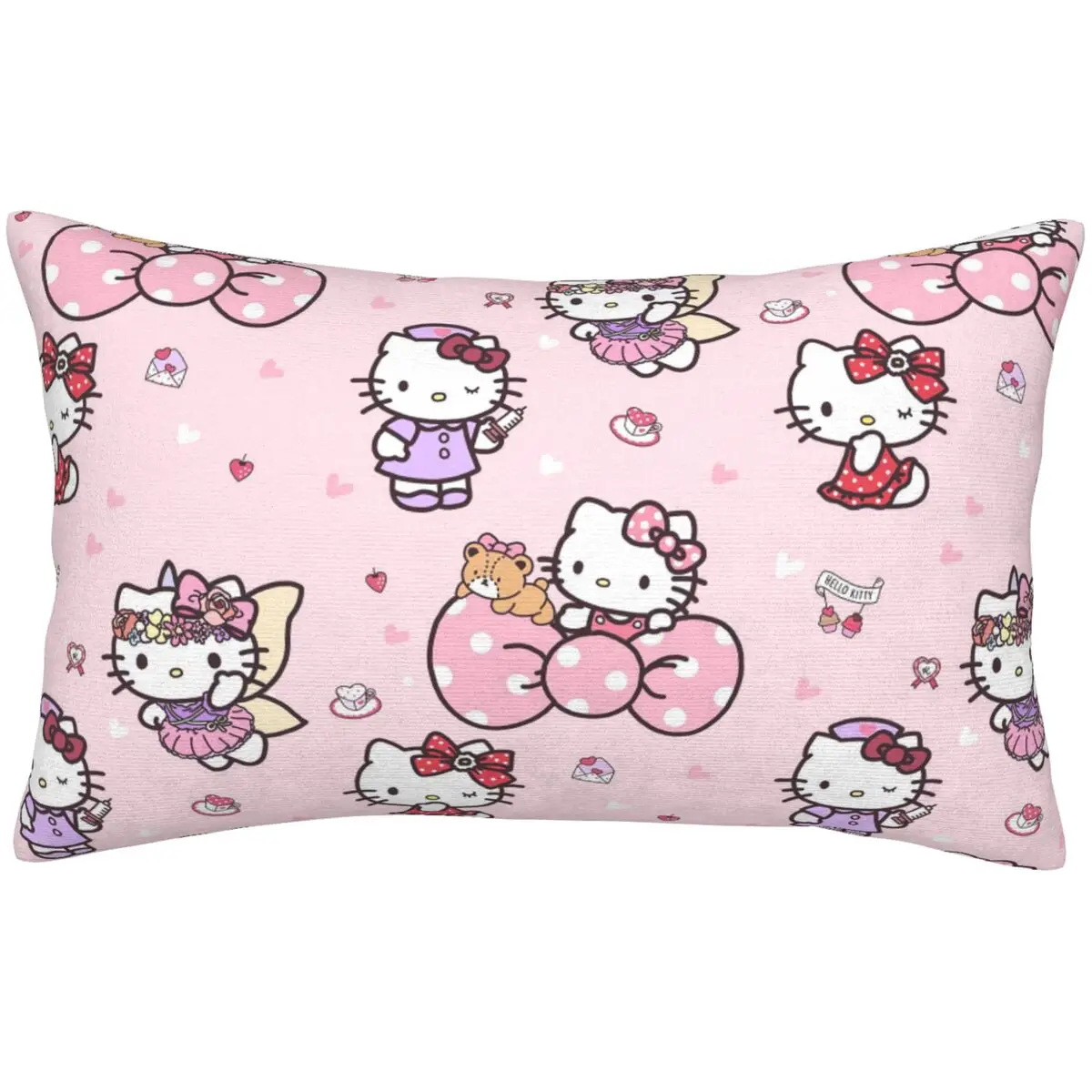 Мягкая супер детская постельная наволочка Hello Kitty 30x20 для волос и кожи постельного