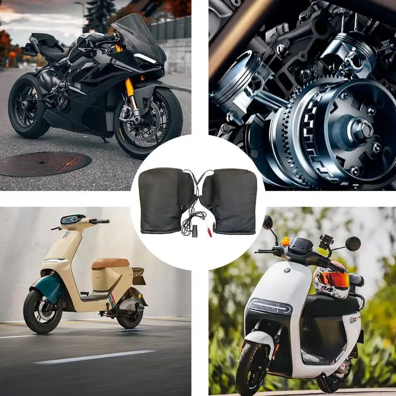 Мотоциклетные варежки на руль с подогревом мотоциклетные ручки рукава