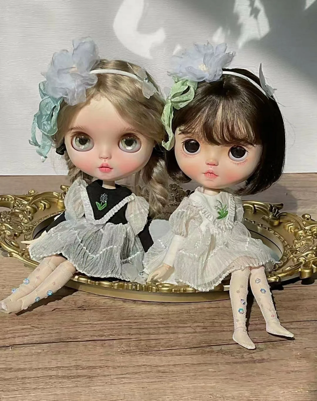 

Blythe clothes 1/6 30cm Embroidery, beads, butterflie dress skirt bjd toys cloth (Fit for Pullip,Ob24, Licca)