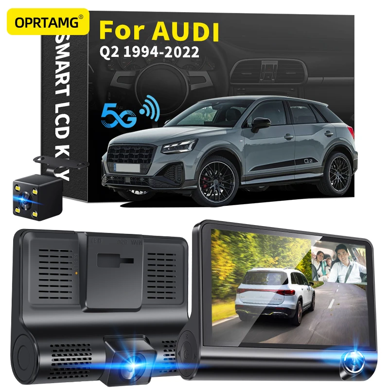 

OPRTAMG Dash Cam 540C6 Car DVR 3 Cameras Lens 4.0 Inch 1080P dashcam For Audi A2 1994 1995 1996 1997-2018 2019 2020 2021 2022