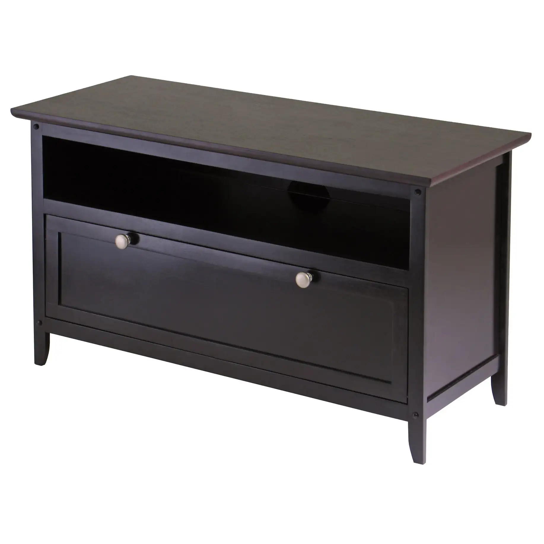 

Wood Zuri TV Media Stand, Espresso Finish