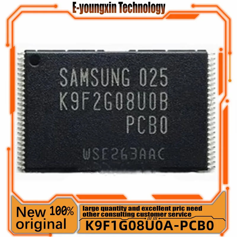 

10PCS/LOT K9F1G08U0A-PCB0 K9F1G08UOA-PCBO K9F1G08U0A K9F1G08UOA PCB0 TSOP48 New original Memory chip