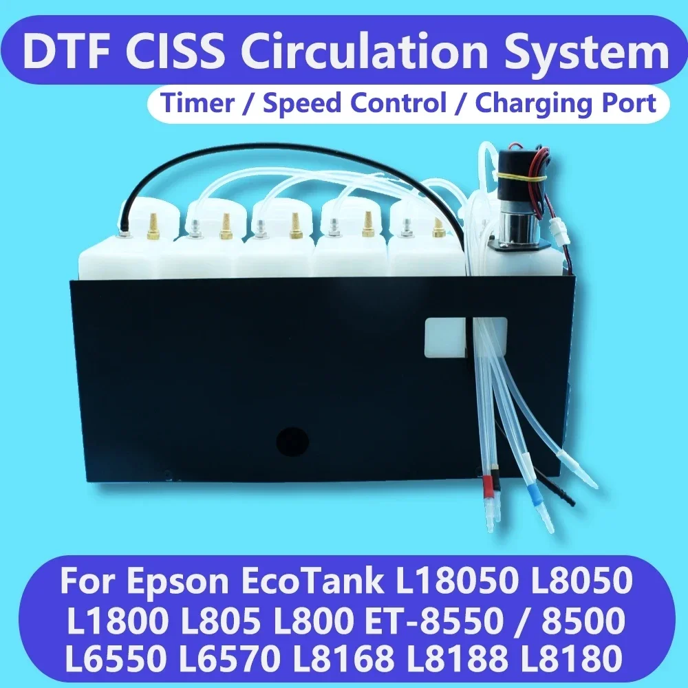 ET 8550 Циркулятор DTF L1800 Система СНПЧ с белыми чернилами для Epson L1800 L800 L805 L18050 L8050 XP600 8500 Мешалка для белых чернил (art.: 3920cd3936042) - 3920cd3936042