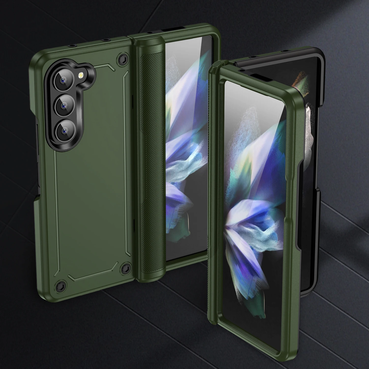 

For Samsung Z Fold5 Fold 5 Shockproof Dual Layer Armor Case for Samsung Galaxy Z Fold 5 Zfold5 Phone Accessories Capa