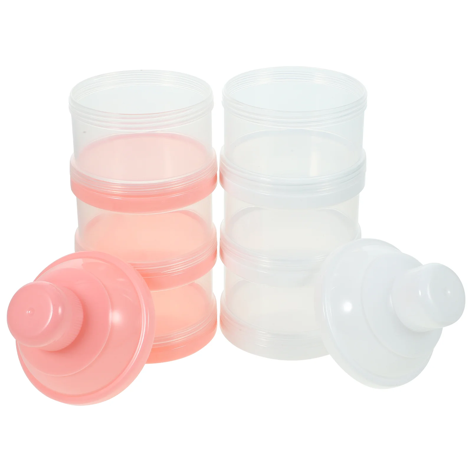 

2 Pcs Milk Powder Box Food Supplement Baby Formula Dispenser Portable Case Babies Container Storage Infant Toddler Holder