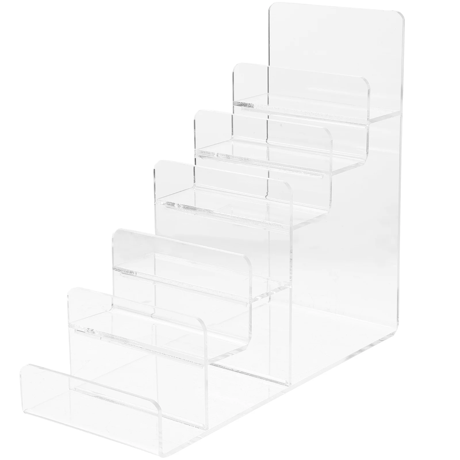 

Retail Purse Storage Shelf Tabletop Purse Display Rack 4 Tier Display Riser