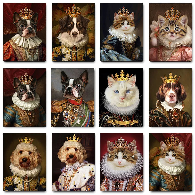 Винтажный постер с изображением животных